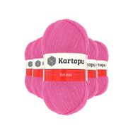 Byline Şeker Pembe K772 5 Adet Kristal Çift Katlı El Örgü Lif İpi