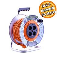 Bylion 3x2.5 mm 30 m Makaralı Seyyar Uzatma Kablosu
