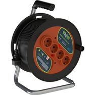 Bylion 3x2.5 mm 30 m Siyah Makaralı Seyyar Uzatma Kablosu