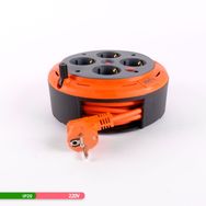 Bylion 5 mt 4'lü 3x1 Makaralı Portatif Uzatma Kablosu