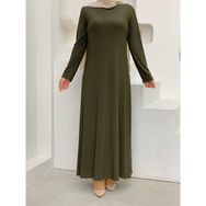 Bym Fashion 3202 Haki Kadın Elbise