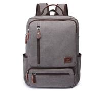 C-Active 1260 Gri Kanvas Kumaş Büyük Boy Unisex Sırt Çantası
