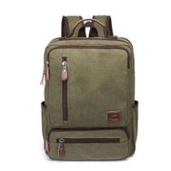 C-Active 1260 Koyu Yeşil Kanvas Kumaş Büyük Boy Unisex Sırt Çantası