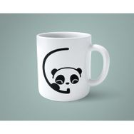 C Harfi Panda Alfabe Baskılı Kupa