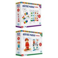 CA Games 5028-5030 2'li Eğitici Puzzle SetI