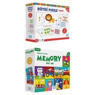 CA Games 5031-5039 2'li Eğitici Puzzle ve Memory Set
