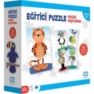 CA GAMES Eğitici Puzzle Neşeli Hayvanlar Eğitici Set
