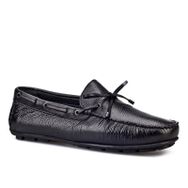 Cabani 010M492 Meşin Astar Hakiki Deri Siyah Erkek Loafer Ayakkabı