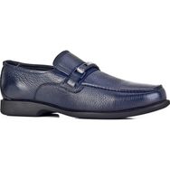 Cabani 121M1116 Hakiki Deri Lacivert Toka Detaylı Erkek Loafer Ayakkabı