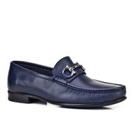 Cabani 442M067 Kauçuk Tabanlı Hakiki Deri Lacivert Erkek Loafer Ayakkabı