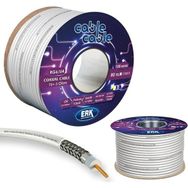 Cable Cable 80TEL RG6/U4 1.02 mm 100 mt Erk Yerli Anten Kablosu