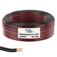 Cable Cable Kordon 2x1.5 Siyah 100 mt Hoparlör Kablosu