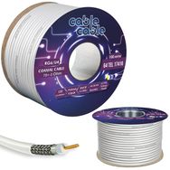 Cable Cable RG6/U4 1.02 mm 64 Tel 100 mt Anten Kablosu