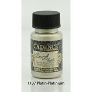 Cadence 1137 Platin Dora Metalik Kumaş Boyası
