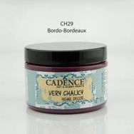 Cadence CH-29 150 ml Bordo Very Chalky Home Decor Mobilya Boyası