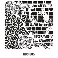 Cadence GCS-005 Grunge 45x45 cm Stencil Şablon