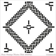 Cadence HHMMS-42 25x25 cm Home Heritage Modern Midi Stencil