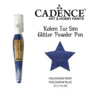 Cadence Hologram Mavi Toz Sim Boya Kalem
