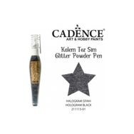 Cadence Hologram Siyah Toz Sim Boya Kalem