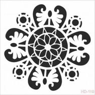 Cadence Home Decor HD-119 Stencil 45x45 cm Boyama Şablonu