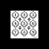 Cadence Home Decor HDM-12 Midi Stencil 25x25 cm Boyama Şablonu