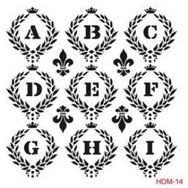 Cadence Home Decor HDM-14 Midi Stencil 25x25 cm Boyama Şablonu