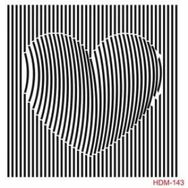 Cadence Home Decor HDM-143 Midi Stencil 25x25 cm Boyama Şablonu