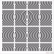 Cadence Home Decor HDM-144 Midi Stencil 25x25 cm Boyama Şablonu