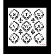 Cadence Home Decor HDM-16 Midi Stencil 25x25 cm Boyama Şablonu