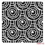 Cadence Home Decor HDM-172 Midi Stencil 25x25 cm Boyama Şablonu