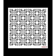 Cadence Home Decor HDM-91 Midi Stencil 25x25 cm Boyama Şablonu