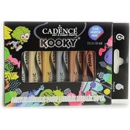 Cadence Kooky Hybrid Metalik 6x15 ml Akrilik Boya Seti