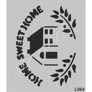 Cadence L064 21x25 cm Siyah Stencil Boyama Şablonu