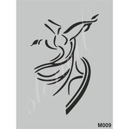 Cadence M009 15x20 cm Siyah Stencil Boyama Şablonu