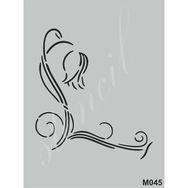 Cadence M045 15x20 cm Siyah Stencil Boyama Şablonu