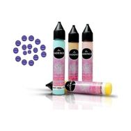 Cadence Metalik Mor Renkli İnciler Boyutlu 25ml Boncuk Boya