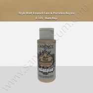 Cadence Style 59Ml. E-335 Kum Beji Matt Enamel Cam Boyası