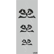 Cadence U020 10X25 cm Siyah Stencil Boyama Şablonu