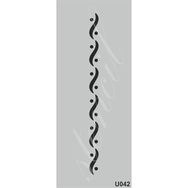 Cadence U042 10X25 cm Siyah Stencil Boyama Şablonu