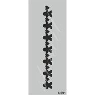 Cadence U091 10X25 cm Siyah Stencil Boyama Şablonu