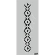 Cadence U094 10X25 cm Siyah Stencil Boyama Şablonu
