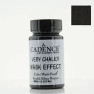 Cadence Very Chalky Wash Efekt Boya 90ml Siyah
