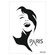 Cadence WC03 21x29 cm Kadın Silüet Stencil