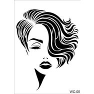 Cadence WC05 21x29 cm Kadın Silüet Stencil