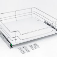 Çağdaş AR10 45 cm Ahşap Tabanlı Teleskopik Tandem Motion Frenli Mutfak Çekmece Sepeti