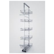 Çağdaş BTF49 200-213 cm 25 cm 72'li Tandem Frenli Mutfak Kiler Sepeti