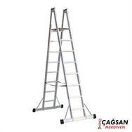 Çağsan 8+1 Basamaklı A Tipi Platformlu Alüminyum Merdiven