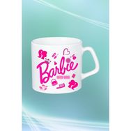 Caisya Barbie Enter Mode Baskılı Afilli Beyaz Kupa Bardak