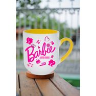 Caisya Enter Mode Barbie Baskılı Sarı Lüx Kupa Bardak