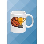 Caisya Model 10 Basketboll Temalı Basket Sever Beyaz Kupa Bardak